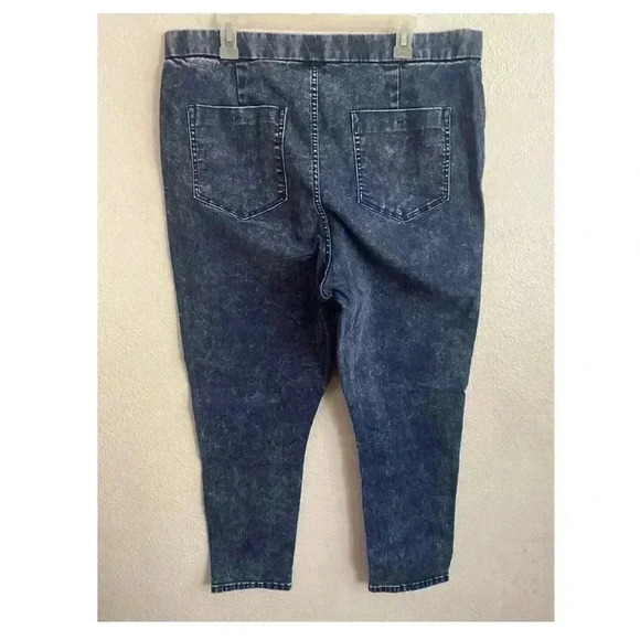 🆕NOHO Curvy Plus-Size Mid Blue Acid Jegging 3XG🆕 - Picture 3 of 12